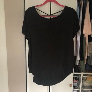 Black Criss Cross Tee